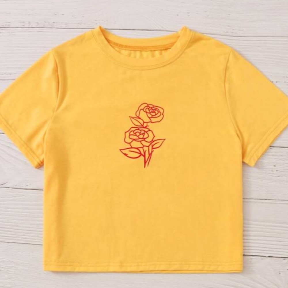 Never worn Shein cropped tshirt